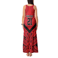 Tahiti Football Custom Tank Maxi Dress Toa Aito Go Champions LT9 - Polynesian Pride
