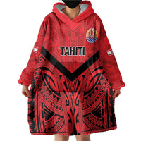Tahiti Football Custom Wearable Blanket Hoodie Toa Aito Go Champions LT9 - Polynesian Pride