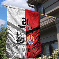 New Caledonia-Tahiti Football Custom Garden Flag Together Go Champions LT9 - Polynesian Pride