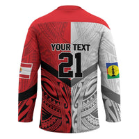 New Caledonia-Tahiti Football Custom Hockey Jersey Together Go Champions LT9 - Polynesian Pride