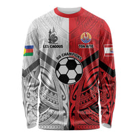 New Caledonia-Tahiti Football Custom Long Sleeve Shirt Together Go Champions LT9 Unisex Art - Polynesian Pride