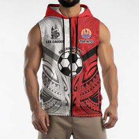 New Caledonia-Tahiti Football Custom Sleeveless Zip Hoodie Together Go Champions LT9 - Polynesian Pride