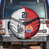 New Caledonia-Tahiti Football Custom Spare Tire Cover Together Go Champions LT9 Art - Polynesian Pride