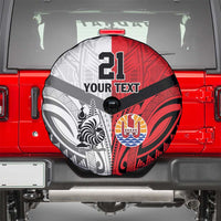 New Caledonia-Tahiti Football Custom Spare Tire Cover Together Go Champions LT9 - Polynesian Pride