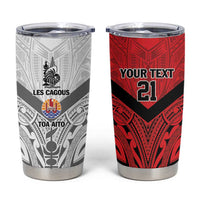 New Caledonia-Tahiti Football Custom Tumbler Cup Together Go Champions LT9 Art - Polynesian Pride
