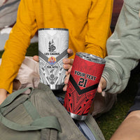 New Caledonia-Tahiti Football Custom Tumbler Cup Together Go Champions LT9 - Polynesian Pride