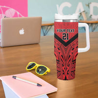 New Caledonia-Tahiti Football Custom Tumbler With Handle Together Go Champions LT9 - Polynesian Pride