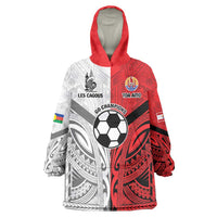 New Caledonia-Tahiti Football Custom Wearable Blanket Hoodie Together Go Champions LT9 One Size Art - Polynesian Pride