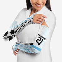 New Zealand-Fiji Football Custom Arm Sleeves Together Go Champions LT9 - Polynesian Pride