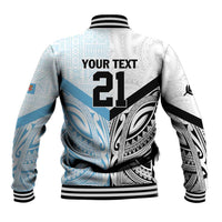 New Zealand-Fiji Football Custom Baseball Jacket Together Go Champions LT9 - Polynesian Pride