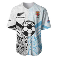 New Zealand-Fiji Football Custom Baseball Jersey Together Go Champions LT9 Art - Polynesian Pride