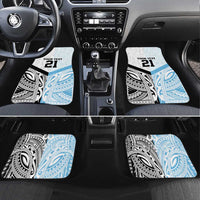 New Zealand-Fiji Football Custom Car Mats Together Go Champions LT9 Set 4pcs Art - Polynesian Pride