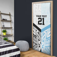 New Zealand-Fiji Football Custom Door Cover Together Go Champions LT9 - Polynesian Pride