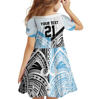 New Zealand-Fiji Football Custom Family Matching Off Shoulder Maxi Dress and Hawaiian Shirt Together Go Champions LT9 - Polynesian Pride