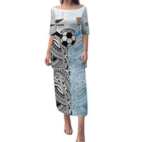 New Zealand-Fiji Football Custom Puletasi Together Go Champions LT9 Long Dress Art - Polynesian Pride