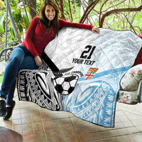 New Zealand-Fiji Football Custom Quilt Together Go Champions LT9 - Polynesian Pride