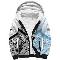 New Zealand-Fiji Football Custom Sherpa Hoodie Together Go Champions LT9 Unisex Art - Polynesian Pride
