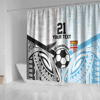 New Zealand-Fiji Football Custom Shower Curtain Together Go Champions LT9 - Polynesian Pride