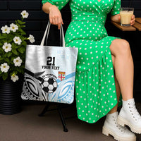 New Zealand-Fiji Football Custom Tote Bag Together Go Champions LT9 - Polynesian Pride