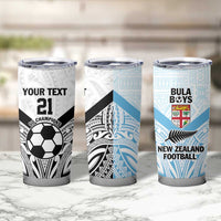 New Zealand-Fiji Football Custom Tumbler Cup Together Go Champions LT9 - Polynesian Pride