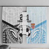 New Zealand-Fiji Football Custom Window Curtain Together Go Champions LT9 With Hooks Art - Polynesian Pride