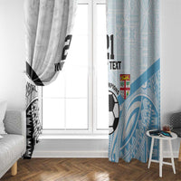 New Zealand-Fiji Football Custom Window Curtain Together Go Champions LT9 - Polynesian Pride