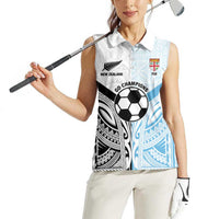 New Zealand-Fiji Football Custom Women Sleeveless Polo Shirt Together Go Champions LT9 - Polynesian Pride