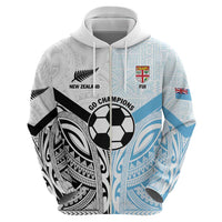 New Zealand-Fiji Football Custom Zip Hoodie Together Go Champions LT9 - Polynesian Pride