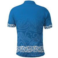 New Zealand Nurses Week Polo Shirt Maori Kowhaiwhai Blue Tribal LT9 - Polynesian Pride