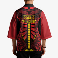 Independen Stet bilong Papua Niugini 1975 Kimono Red Tribal Papua New Guinea Province Flag LT9 - Polynesian Pride