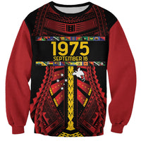 Independen Stet bilong Papua Niugini 1975 Sweatshirt Red Tribal Papua New Guinea Province Flag LT9 Unisex Red - Polynesian Pride
