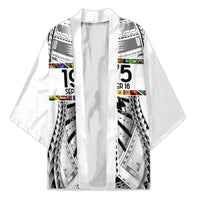 Independen Stet bilong Papua Niugini 1975 Kimono White Tribal Papua New Guinea Province Flag LT9 Unisex White - Polynesian Pride