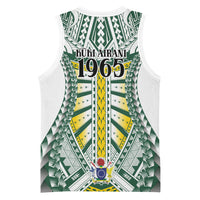 Cook Islands 1965 National Pride Basketball Jersey White Tribal Pattern LT9 - Polynesian Pride