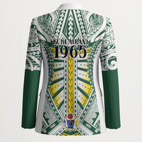 Cook Islands 1965 National Pride Blazer White Tribal Pattern LT9 - Polynesian Pride