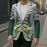 Cook Islands 1965 National Pride Blazer White Tribal Pattern LT9 - Polynesian Pride