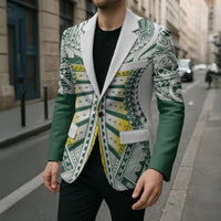Cook Islands 1965 National Pride Blazer White Tribal Pattern LT9 - Polynesian Pride