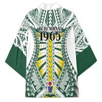 Cook Islands 1965 National Pride Kimono White Tribal Pattern LT9 - Polynesian Pride