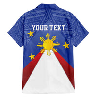 Personalized Pilipinas Eight-Rayed Sun Family Matching Off The Shoulder Long Sleeve Dress and Hawaiian Shirt Philippines Map With Polynesian Style LT9 - Polynesian Pride