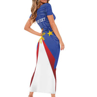 Personalized Pilipinas Eight-Rayed Sun Family Matching Short Sleeve Bodycon Dress and Hawaiian Shirt Philippines Map With Polynesian Style LT9 - Polynesian Pride