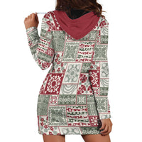 Mele Kalikimaka Hawaii Christmas Hoodie Dress Aloha Spirit with Hawaiian Quilt Pattern LT9 - Polynesian Pride