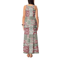 Mele Kalikimaka Hawaii Christmas Tank Maxi Dress Aloha Spirit with Hawaiian Quilt Pattern LT9 - Polynesian Pride