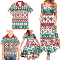 Mele Kalikimaka Hawaii Christmas Family Matching Summer Maxi Dress and Hawaiian Shirt Hawaiian Quilt Pattern Style LT9 - Polynesian Pride