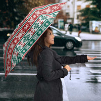 Mele Kalikimaka Hawaii Christmas Umbrella Hawaiian Quilt Pattern Style - Polynesian Pride