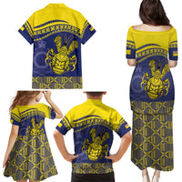 Niue Coconut Crab Family Matching Puletasi and Hawaiian Shirt Rock of Polynesia LT9 - Polynesian Pride