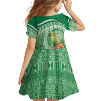 Norfolk Parakeet Tropical Family Matching Puletasi and Hawaiian Shirt Norfolk Island Tribal Pattern LT9 - Polynesian Pride
