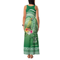 Norfolk Parakeet Tropical Family Matching Tank Maxi Dress and Hawaiian Shirt Norfolk Island Tribal Pattern LT9 - Polynesian Pride