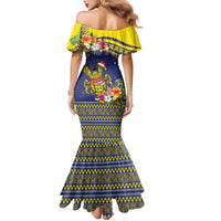 Monuina e Kilisimasi Niue Christmas Family Matching Mermaid Dress and Hawaiian Shirt Niuean Tribal Pattern LT9 - Polynesian Pride