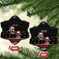 Aotearoa Six Seven Personalized Ceramic Ornament New Zealand Funny Christmas - Polynesian Pride