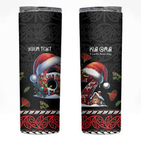 Aotearoa Six Seven Personalized Skinny Tumbler New Zealand Funny Christmas LT9 Red - Polynesian Pride