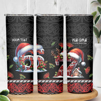 Aotearoa Six Seven Personalized Skinny Tumbler New Zealand Funny Christmas LT9 - Polynesian Pride